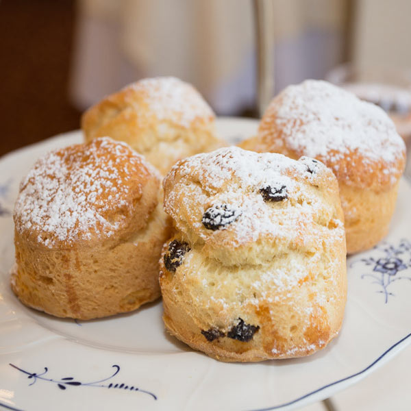 Scones for afternoon tea at Tplow House Hotel